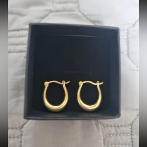 18k gold hoops